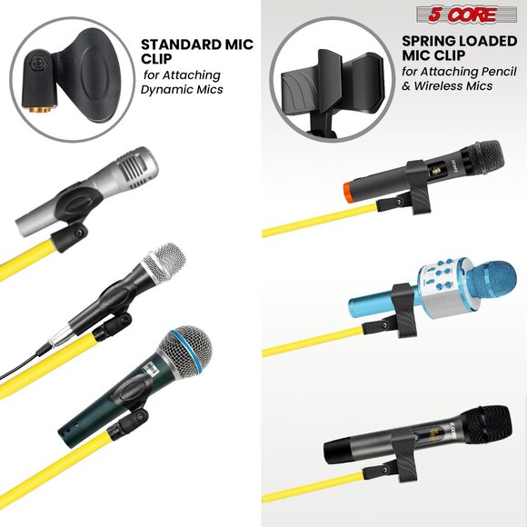 5Core Tripod Mic Stand Adjustable Holder Floor Microphone Boom Arm - Picture 6 of 11